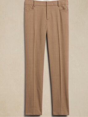 BANANA REPUBLIC HEATHER CAMEL SLIM
ITALIAN WOOL ANKLE PANT